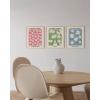 imageHAUS AND HUES Danish Pastel Wall Decor  Set of 3 Matisse Wall Art Danish Pastel Aesthetic Posters for Bedroom Abstract Art Wall Decor for Dorm Living Room Beige Frame 24x36Flower Markets