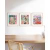 imageHAUS AND HUES Danish Pastel Wall Decor  Set of 3 MatisseInspired Prints Aesthetic Pastel Room Decor Black Frame 12x16Summer Matisse