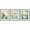 imageHAUS AND HUES Danish Pastel Wall Decor  Set of 3 MatisseInspired Prints Aesthetic Pastel Room Decor Black Frame 12x16Tropical Bohemian Watercolor