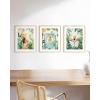 imageHAUS AND HUES Danish Pastel Wall Decor  Set of 3 MatisseInspired Prints Aesthetic Pastel Room Decor Black Frame 12x16Tropical Bohemian Watercolor