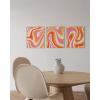 imageHAUS AND HUES Danish Pastel Wall Decor  Set of 3 MatisseInspired Prints Aesthetic Pastel Room Decor Black Frame 12x16Wavy