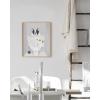 imageHAUS AND HUES Funny Dog Wall Art  French Bulldog in Bathroom Animal Posters Black Frame 12x16Beige Framed