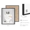 imageHAUS AND HUES Funny Dog Wall Art  French Bulldog in Bathroom Animal Posters Black Frame 12x16Black Framed