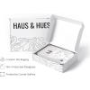 imageHAUS AND HUES Funny Dog Wall Art  French Bulldog in Bathroom Animal Posters Black Frame 12x16Black Framed