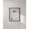 imageHAUS AND HUES Funny Dog Wall Art  French Bulldog in Bathroom Animal Posters Black Frame 12x16Unframed