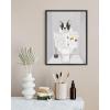 imageHAUS AND HUES Funny Dog Wall Art  French Bulldog in Bathroom Animal Posters Black Frame 12x16Unframed