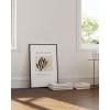 imageHAUS AND HUES Geometric Wall Art  Piet Mondrian Modern Print Red and Yellow Painting Abstract Yellow and Blue Poster for Dorm Living Room and Kitchen Walls Black Frame 16x20Silhouette Leaf