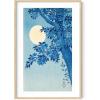 imageHAUS AND HUES Japanese Wall Art  Matsumoto Hoji Frog Framed Print Wabi Sabi Japandi Decor Japanese Frog Art for Bedroom 12x16 Black FrameCherry Blossom
