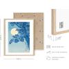 imageHAUS AND HUES Japanese Wall Art  Matsumoto Hoji Frog Framed Print Wabi Sabi Japandi Decor Japanese Frog Art for Bedroom 12x16 Black FrameCherry Blossom