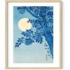 imageHAUS AND HUES Japanese Wall Art  Matsumoto Hoji Frog Framed Print Wabi Sabi Japandi Decor Japanese Frog Art for Bedroom 12x16 Black FrameCherry Blossom