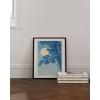 imageHAUS AND HUES Japanese Wall Art  Matsumoto Hoji Frog Framed Print Wabi Sabi Japandi Decor Japanese Frog Art for Bedroom 12x16 Black FrameCherry Blossom