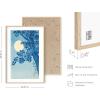 imageHAUS AND HUES Japanese Wall Art  Matsumoto Hoji Frog Framed Print Wabi Sabi Japandi Decor Japanese Frog Art for Bedroom 12x16 Black FrameCherry Blossom