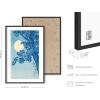 imageHAUS AND HUES Japanese Wall Art  Matsumoto Hoji Frog Framed Print Wabi Sabi Japandi Decor Japanese Frog Art for Bedroom 12x16 Black FrameCherry Blossom