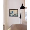 imageHAUS AND HUES Japanese Wall Art  Matsumoto Hoji Frog Framed Print Wabi Sabi Japandi Decor Japanese Frog Art for Bedroom 12x16 Black FrameGreat Wave