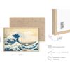imageHAUS AND HUES Japanese Wall Art  Matsumoto Hoji Frog Framed Print Wabi Sabi Japandi Decor Japanese Frog Art for Bedroom 12x16 Black FrameGreat Wave
