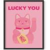 imageHAUS AND HUES Japanese Wall Art  Matsumoto Hoji Frog Framed Print Wabi Sabi Japandi Decor Japanese Frog Art for Bedroom 12x16 Black FrameLucky Cat