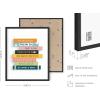 imageHAUS AND HUES Kids Bookshelf Art Print  16quotx20quot  Framed Black