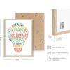 imageHAUS AND HUES Lightbulb Art Print  12quotx16quot  Framed Beige
