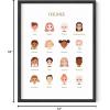 imageHAUS AND HUES Mental Health Poster  Mental Health Wall Art Psychology Posters for Therapist Office Mindfulness Posters Recovery Poster School Psychologist Gifts Unframed 16x20Feelings Chart