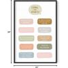 imageHAUS AND HUES Mental Health Poster  Mental Health Wall Art Psychology Posters for Therapist Office Mindfulness Posters Recovery Poster School Psychologist Gifts Unframed 16x20Coping with Anxiety