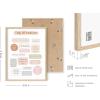 imageHAUS AND HUES Mental Health Poster  Mental Health Wall Art Psychology Posters for Therapist Office Mindfulness Posters Recovery Poster School Psychologist Gifts Unframed 16x20Daily Affirmations