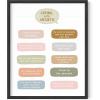 imageHAUS AND HUES Mental Health Poster  Mental Health Wall Art Psychology Posters for Therapist Office Mindfulness Posters Recovery Poster School Psychologist Gifts Unframed 16x20Coping with Anxiety