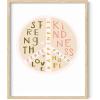 imageHAUS AND HUES Motivational Posters for Office  Inspirational Quotes Wall Art Counselor Gifts Self Love Affirmations Positive Classroom Mindfulness Mental Health 16quot x 20quot Framed BeigeVirtues