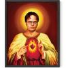 imageHAUS AND HUES The Office Dwight Schrute Poster TV Show Wall Art Funny Posters Merchandise Framed Beige 12x16Dwight Schrute
