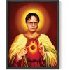 imageHAUS AND HUES The Office Dwight Schrute Poster TV Show Wall Art Funny Posters Merchandise Framed Beige 12x16Dwight Schrute