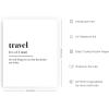 imageHAUS AND HUES Travel Posters  Wanderlust Wall Decor Travel Quotes Wall Art Typography Decor Adventure Art Print White Wall Quotes Beige Frame 12x16Travel