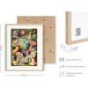imageHAUS ampamp HUES Asian Art Prints Japanese Wall Decor  Set of 6 Art Posters and Paintings Hokusai Waves Picture 16x20 Framed BlackErnst Haeckel Set
