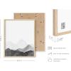 imagePink and Purple Foggy Mountains Set of 3  Framed Black  24x36Black  White