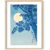 imageHAUS AND HUES Japanese Wall Art  Matsumoto Hoji Frog Framed Print Wabi Sabi Japandi Decor Japanese Frog Art for Bedroom 12x16 Black FrameCherry Blossom