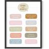 imageHAUS AND HUES Mental Health Poster  Mental Health Wall Art Psychology Posters for Therapist Office Mindfulness Posters Recovery Poster School Psychologist Gifts Unframed 16x20Coping with Anxiety