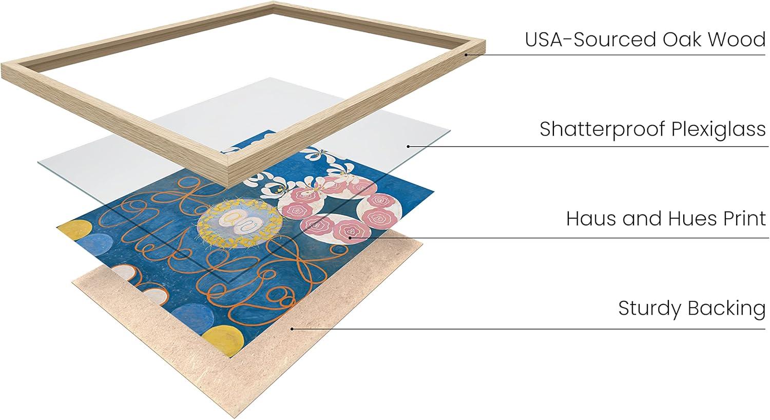 imageHAUS AND HUES Hilma Af Klint Wall Decor  Set of 6 Famous Art Prints Vintage Wall Prints Famous Paintings Wall Art Artist Posters For Room Aesthetic Geometric Wall Print 11x14 UnframedHilma Af Klint