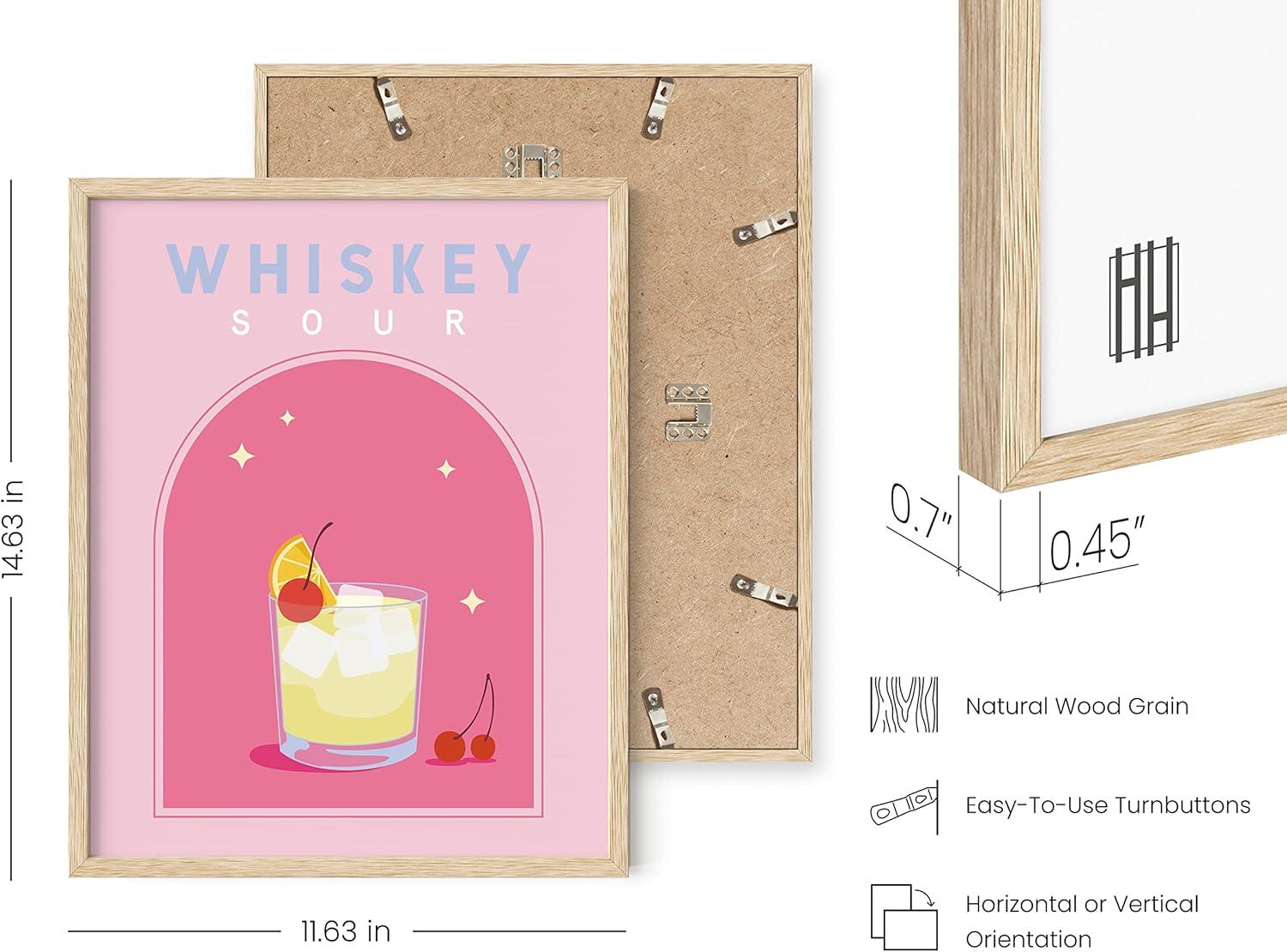 imageHAUS AND HUES Preppy Pictures for Wall  Set of 6 Colorful Wall Art Preppy Collage Prints Pink Bedroom Decor Bright Pink Aesthetic Cute Girls Posters College Wall Art Black Frame 11x14Party