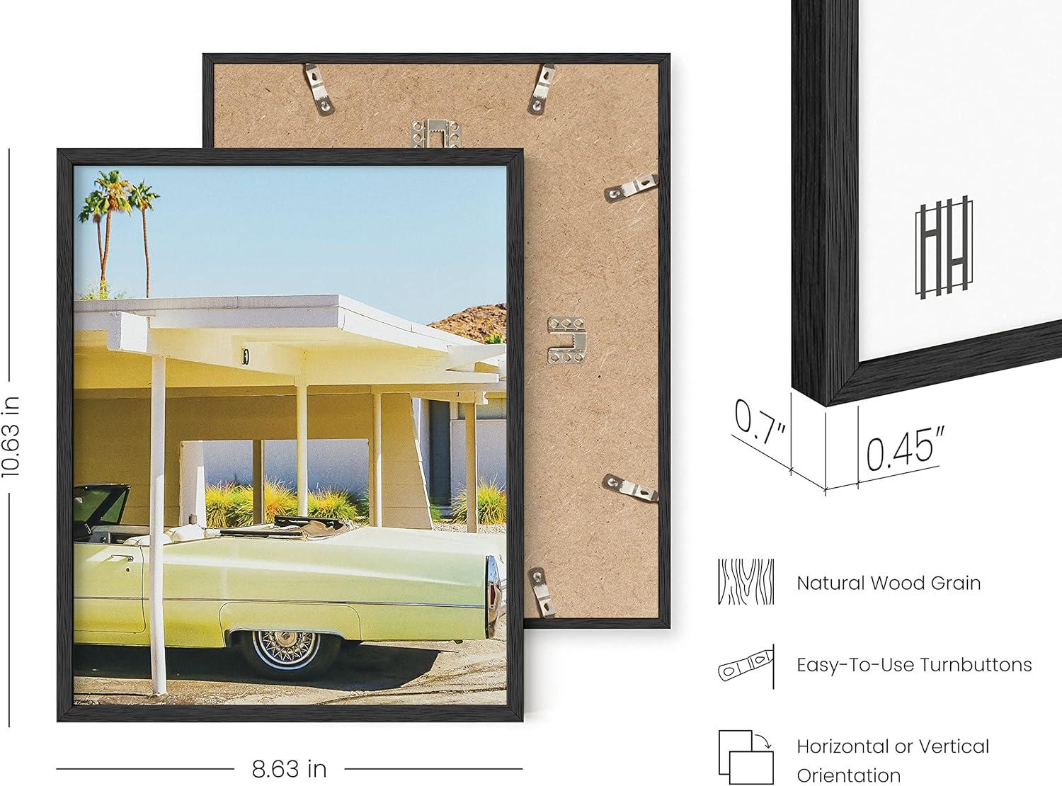 imageHAUS AND HUES Preppy Pictures for Wall  Set of 6 Colorful Wall Art Preppy Collage Prints Pink Bedroom Decor Bright Pink Aesthetic Cute Girls Posters College Wall Art Black Frame 11x14Palm Springs