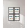 imageHAUS AND HUES Animal Inspirational Art Print Set of 48quotx10quot Kids Bathroom Set of 4 11x14 Unframed
