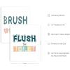 imageHAUS AND HUES Animal Inspirational Art Print Set of 48quotx10quot Kids Bathroom Set of 4 11x14 Unframed