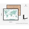 imageHAUS AND HUES Animal World Map Art Print  16quotx20quot  Framed Black
