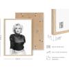 imageHAUS AND HUES Audrey Hepburn Wall Art Vogue Wall Decor  Audrey Hepburn Poster Hollywood Wall Art  Famous Woman Art Prints Individual Black Frame 16x20Marilyn