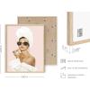 imageHAUS AND HUES Audrey Hepburn Wall Art Vogue Wall Decor  Audrey Hepburn Poster Hollywood Wall Art  Famous Woman Art Prints Individual Black Frame 16x20Audrey