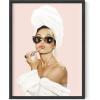 imageHAUS AND HUES Audrey Hepburn Wall Art Vogue Wall Decor  Audrey Hepburn Poster Hollywood Wall Art  Famous Woman Art Prints Individual Black Frame 16x20Audrey