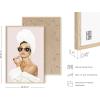 imageHAUS AND HUES Audrey Hepburn Wall Art Vogue Wall Decor  Audrey Hepburn Poster Hollywood Wall Art  Famous Woman Art Prints Individual Black Frame 16x20Audrey