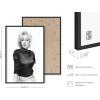 imageHAUS AND HUES Audrey Hepburn Wall Art Vogue Wall Decor  Audrey Hepburn Poster Hollywood Wall Art  Famous Woman Art Prints Individual Black Frame 16x20Marilyn