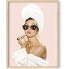 imageHAUS AND HUES Audrey Hepburn Wall Art Vogue Wall Decor  Audrey Hepburn Poster Hollywood Wall Art  Famous Woman Art Prints Individual Black Frame 16x20Audrey