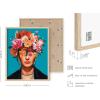 imageHAUS AND HUES Audrey Hepburn Wall Art Vogue Wall Decor  Audrey Hepburn Poster Hollywood Wall Art  Famous Woman Art Prints Individual Black Frame 16x20Frida