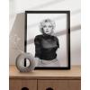 imageHAUS AND HUES Audrey Hepburn Wall Art Vogue Wall Decor  Audrey Hepburn Poster Hollywood Wall Art  Famous Woman Art Prints Individual Black Frame 16x20Marilyn