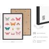 imageHAUS AND HUES Butterfly Picture Wall Decor  Aesthetic Poster for Room Yellow Wall Art Butterfly Print for Bedroom 16x20 UnframedButterfly Collage