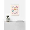 imageHAUS AND HUES Butterfly Picture Wall Decor  Aesthetic Poster for Room Yellow Wall Art Butterfly Print for Bedroom 16x20 UnframedButterfly Collage